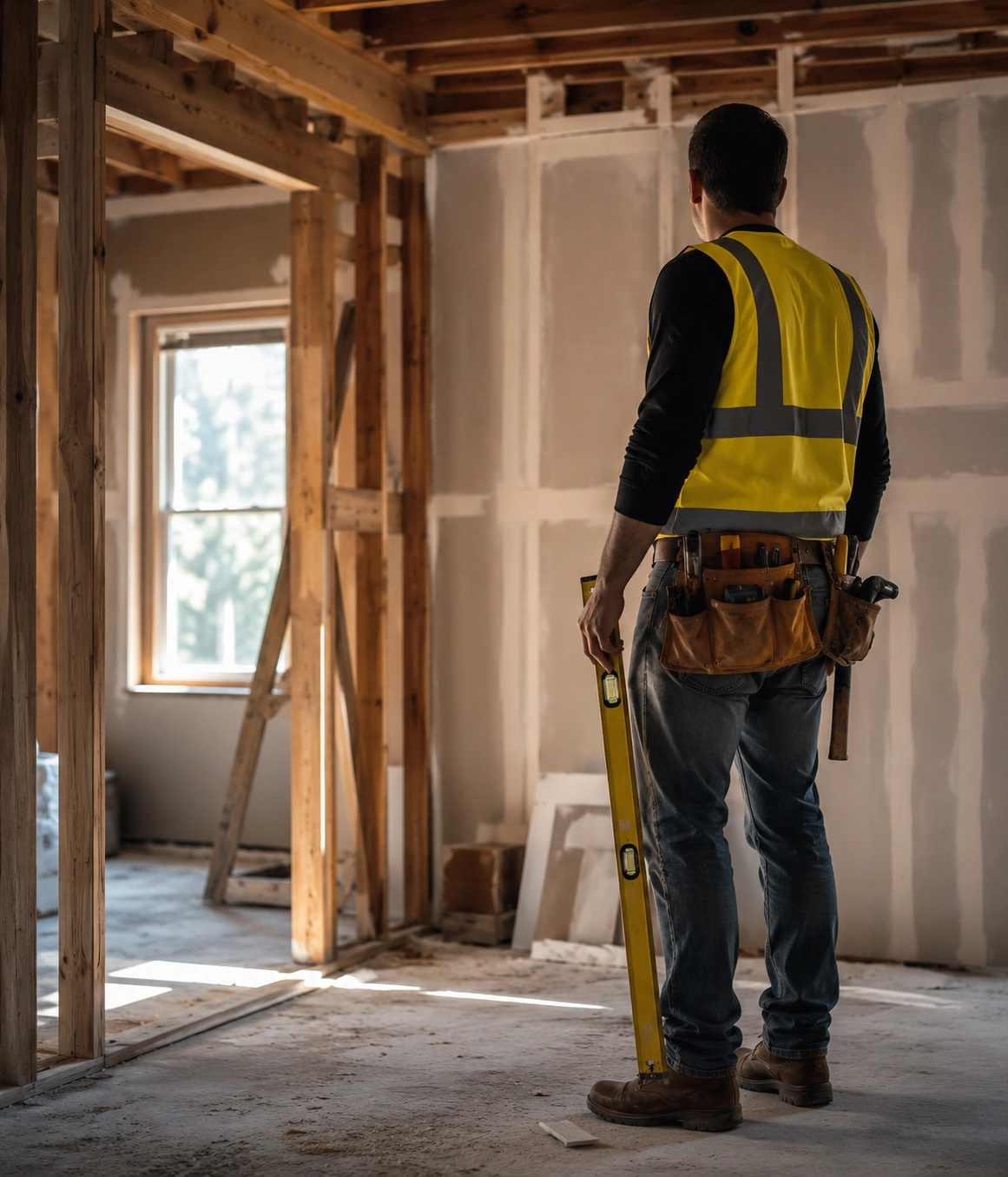 BECEL Construction contractor at a remodeling job site in Irvine